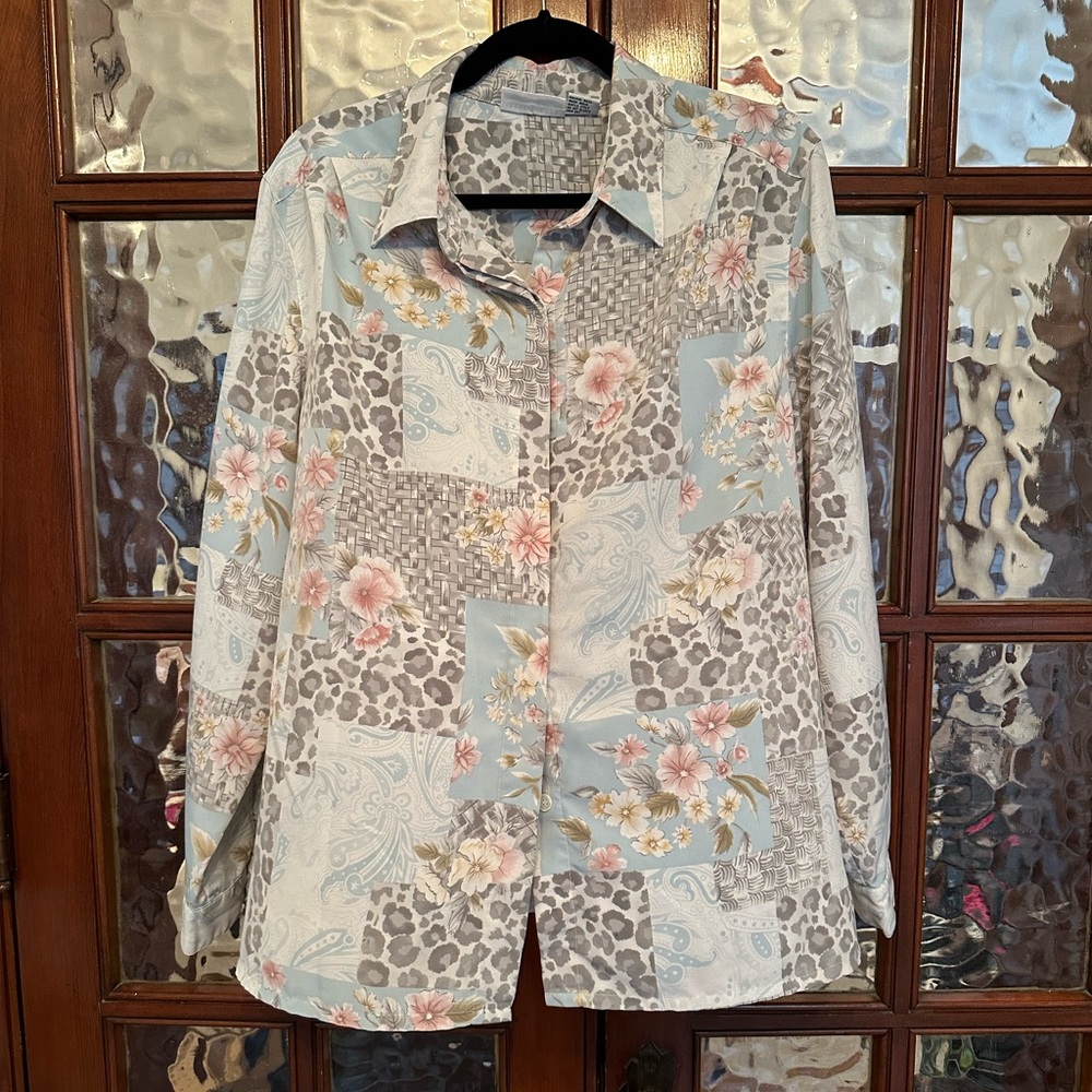 Printed Silky Blouse